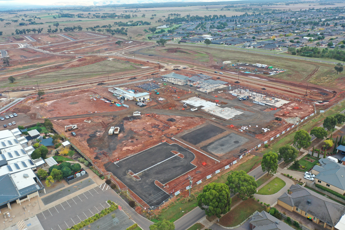 Brookfield Primary School (interim name) - new school, Site progress - April 2023