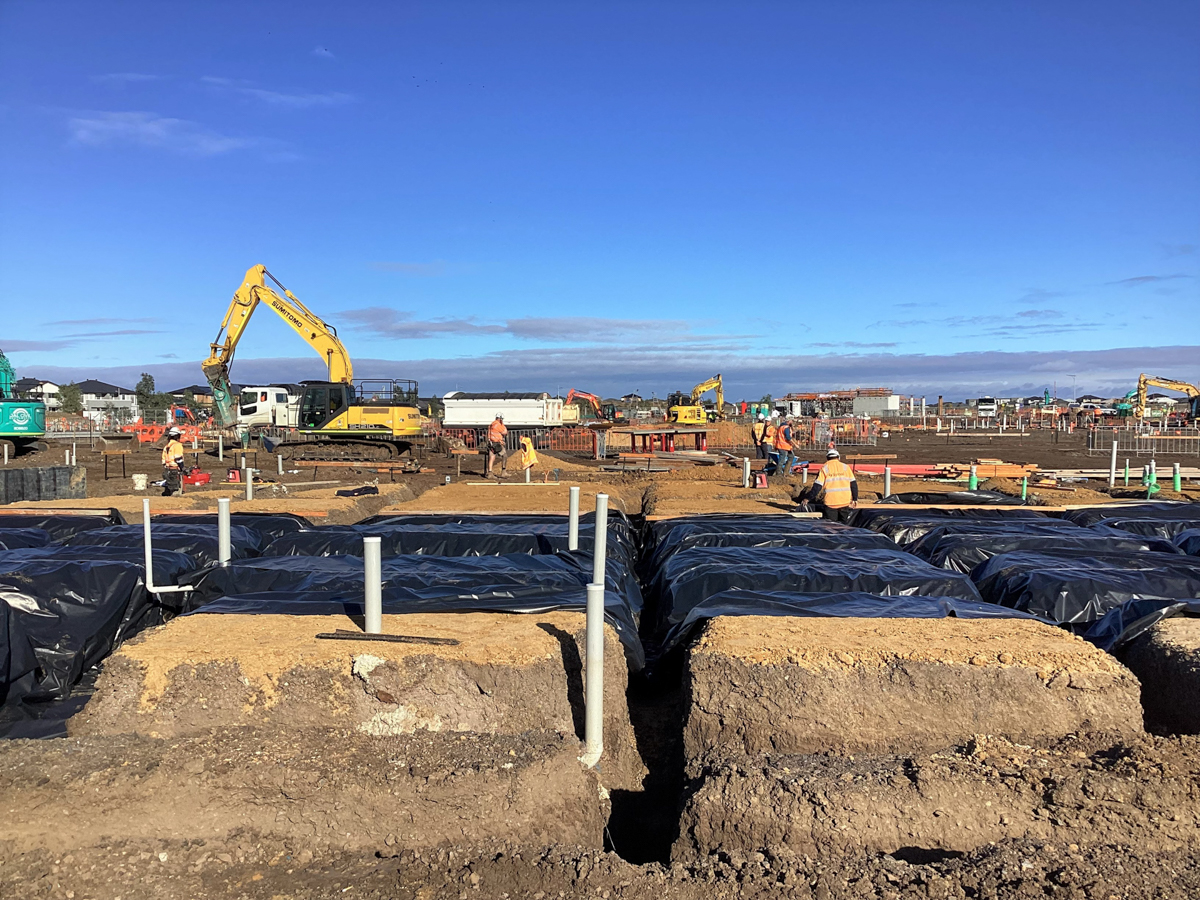 Lollypop Creek Specialist School (interim name) - new school, Site progress - March 2023, learning neighbourhood (classrooms)