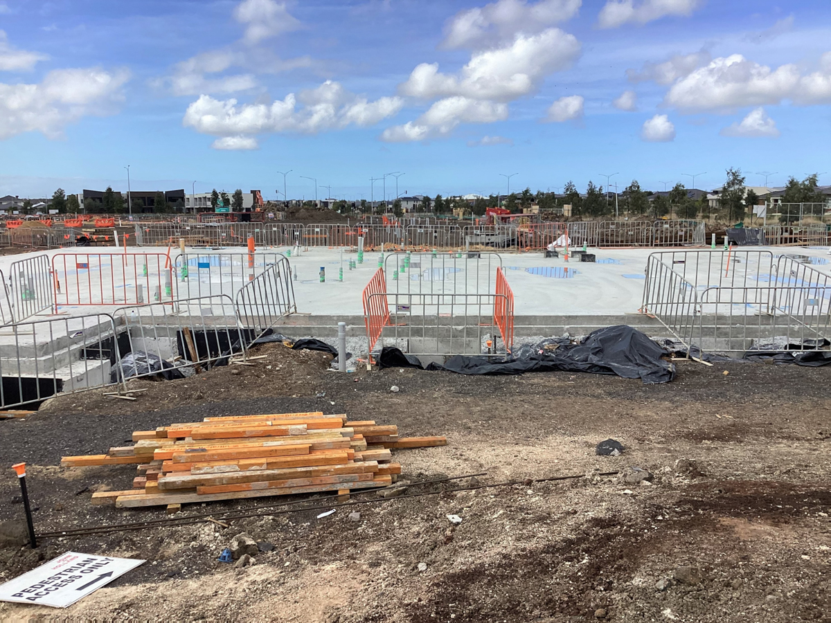  Lollypop Creek Specialist School (interim name) - new school, Site progress - March 2023, administration and library