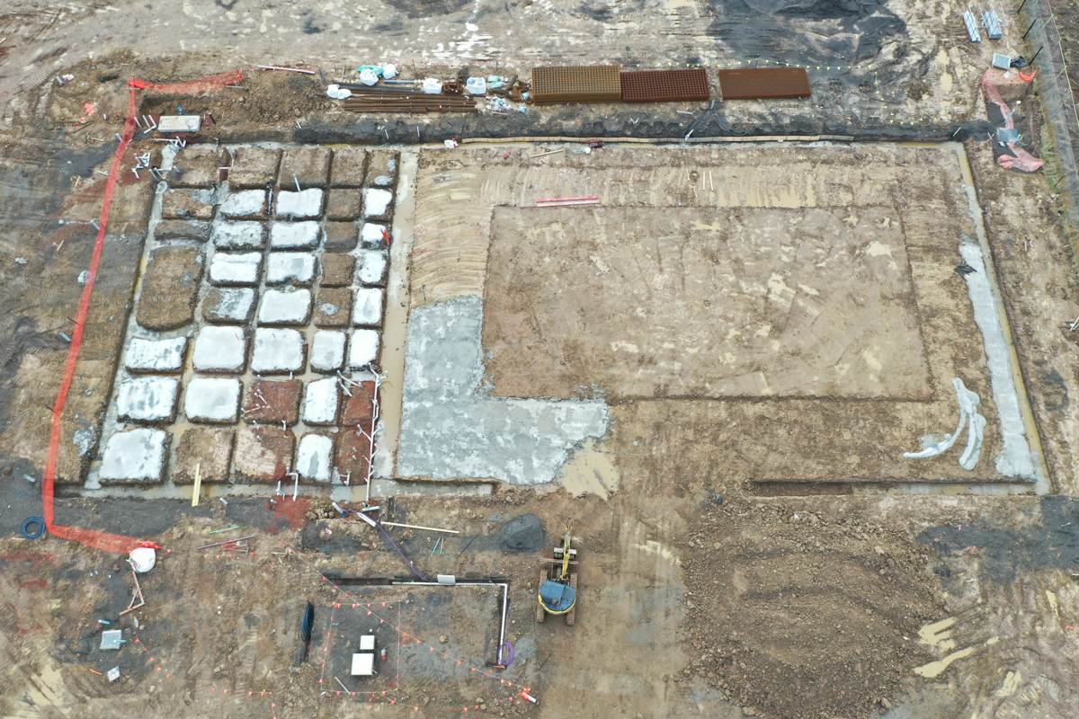 Merrifield South Primary School (interim name) - new school, Site progress - April 2023