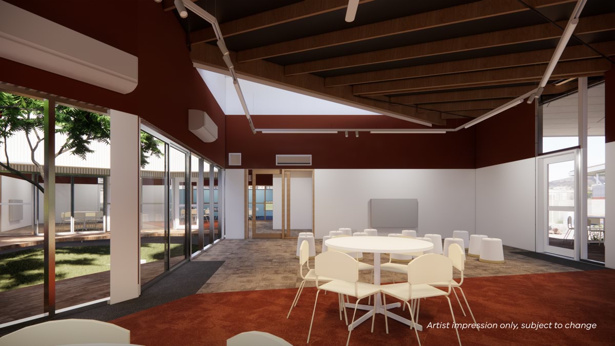 Newlands Primary School - upgrade, illustrated render - learning world