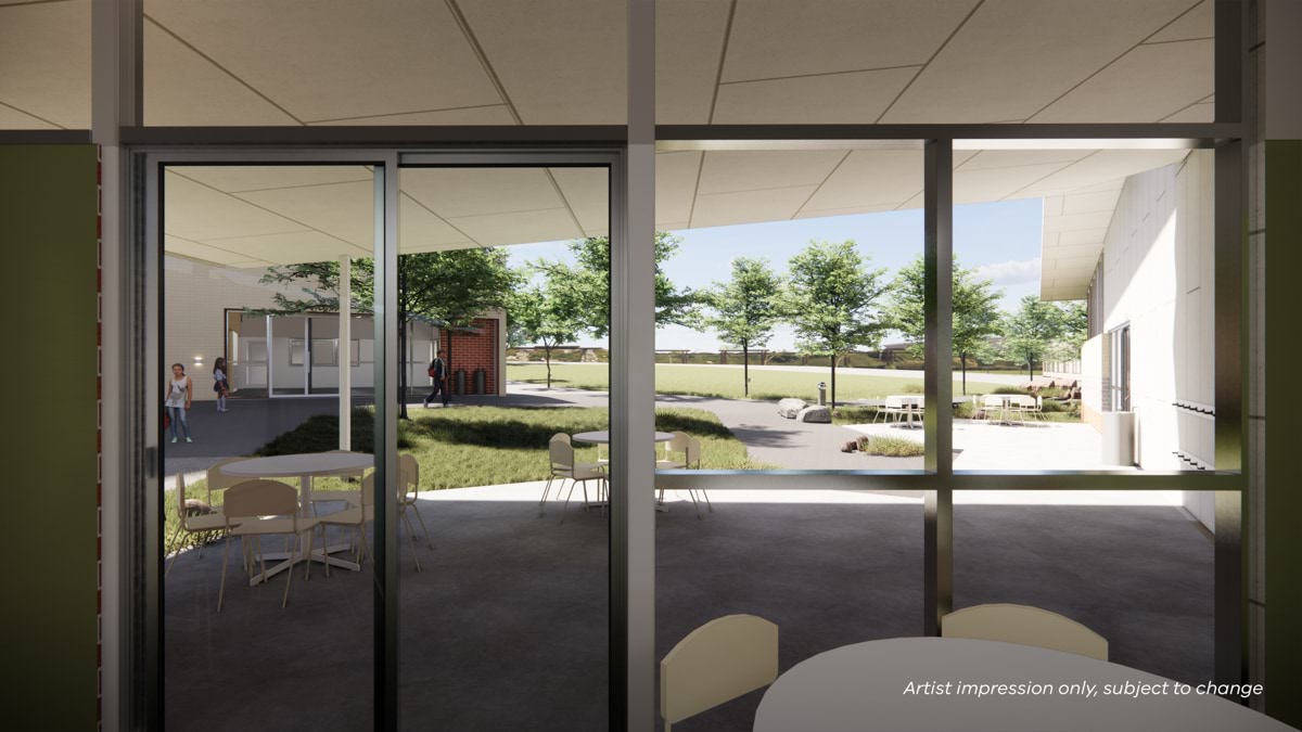 Newlands Primary School - upgrade, illustrated render - outdoor learning