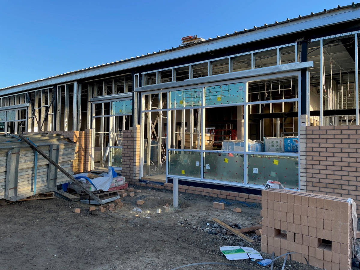 Officer Brunt Road Primary School (interim name) - new school, Site progress - March 2023