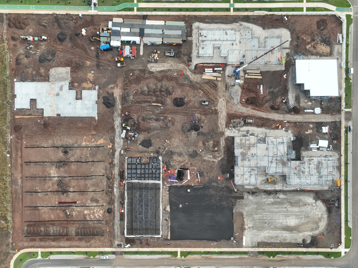 Tarneit North Primary School (interim name) - new school, Site progress - April 2023