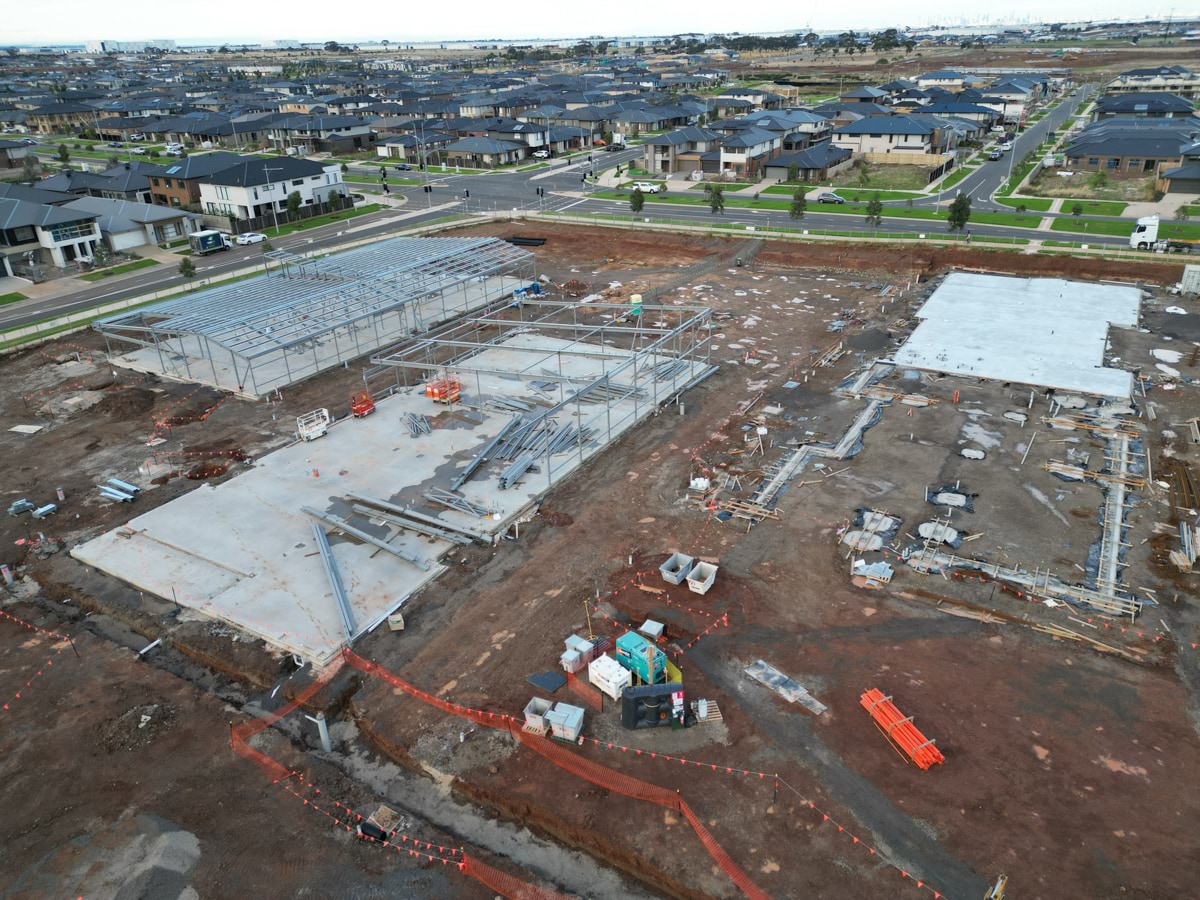 Truganina North Secondary School (interim name) - senior campus - new school, Site progress - April 2023