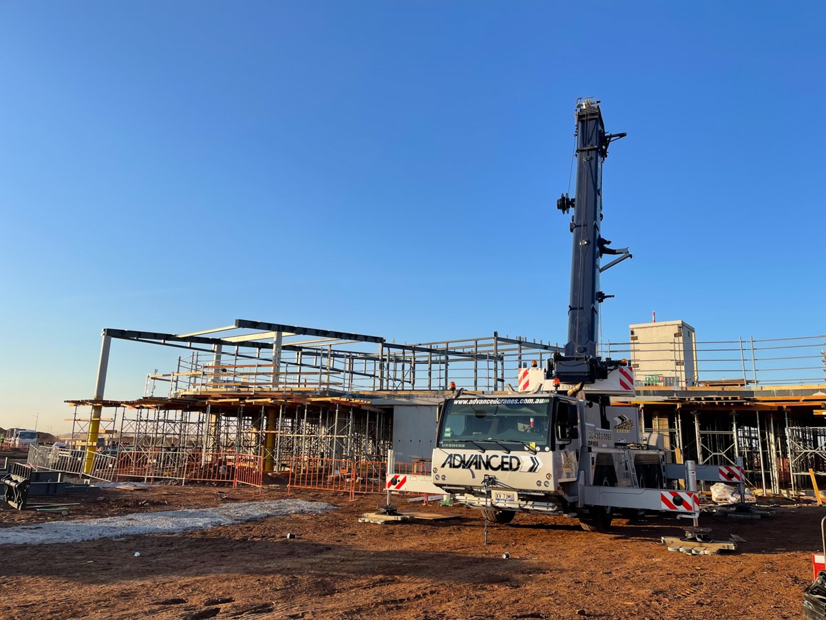 Aintree Secondary School (interim name) - new school, Site progress - April 2023