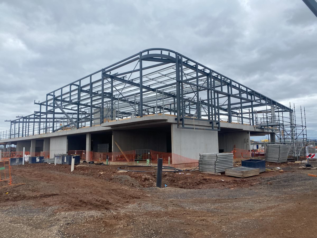 Aintree Secondary School (interim name) - new school, Site progress - May 2023