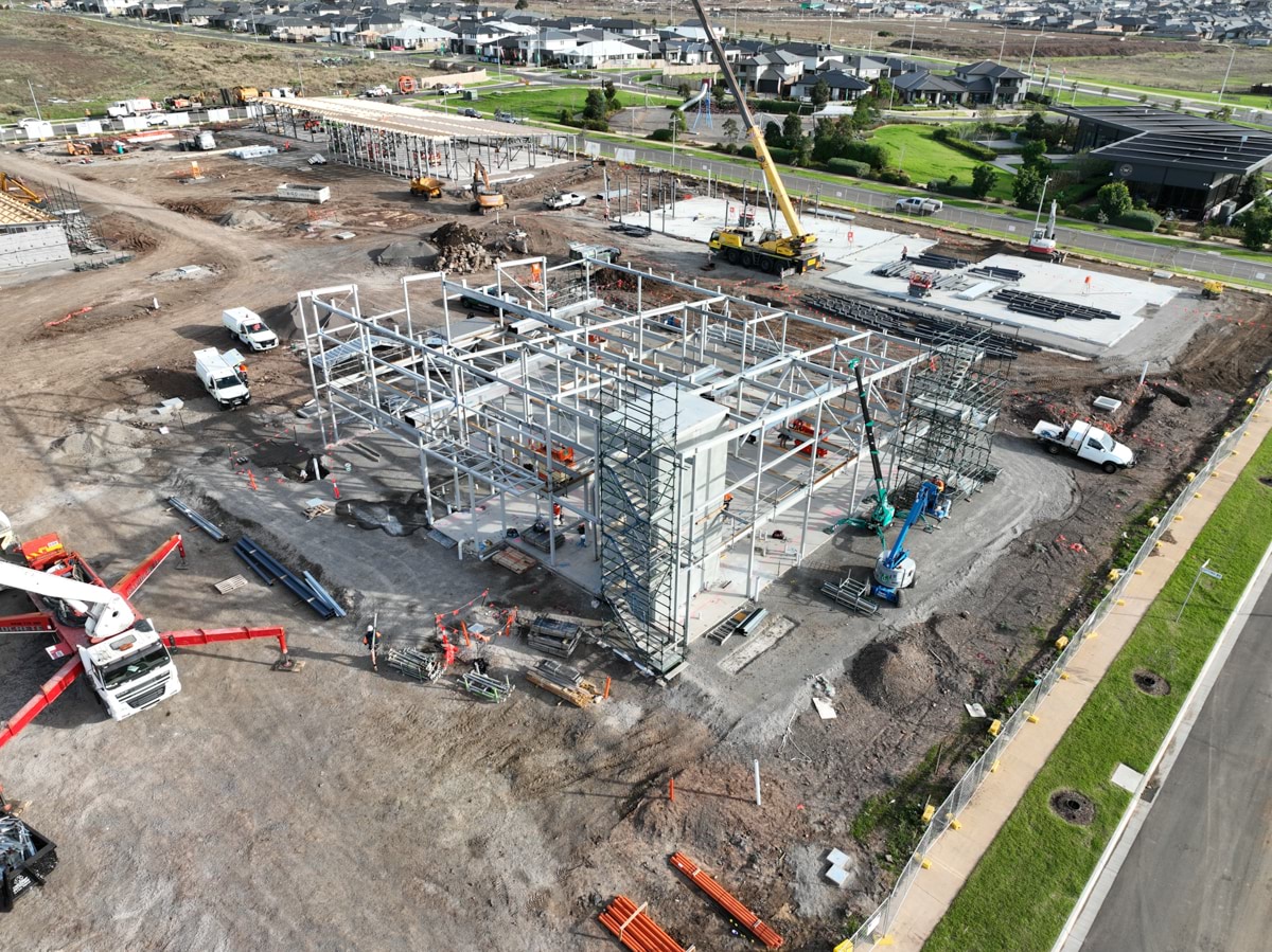 Black Forest East Primary School Kindergarten (interim name) - kindergarten on a school site, Site progress - April 2023