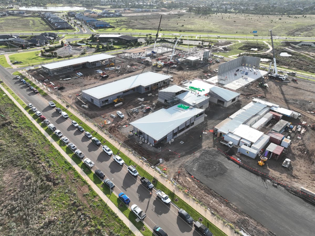 Black Forest East Primary School (interim name) - new school, Site progress - May 2023