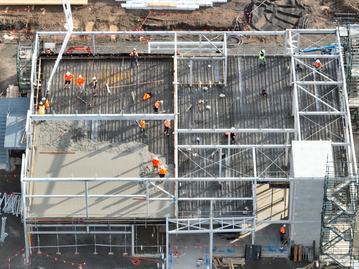 Black Forest East Primary School Kindergarten (interim name) - kindergarten on a school site, Site progress - May 2023