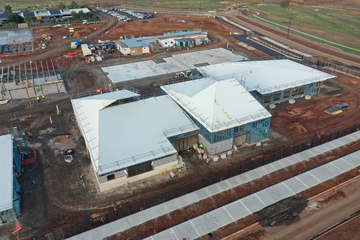 Brookfield Primary School (interim name) - new school, Site progress - May 2023, administration and library