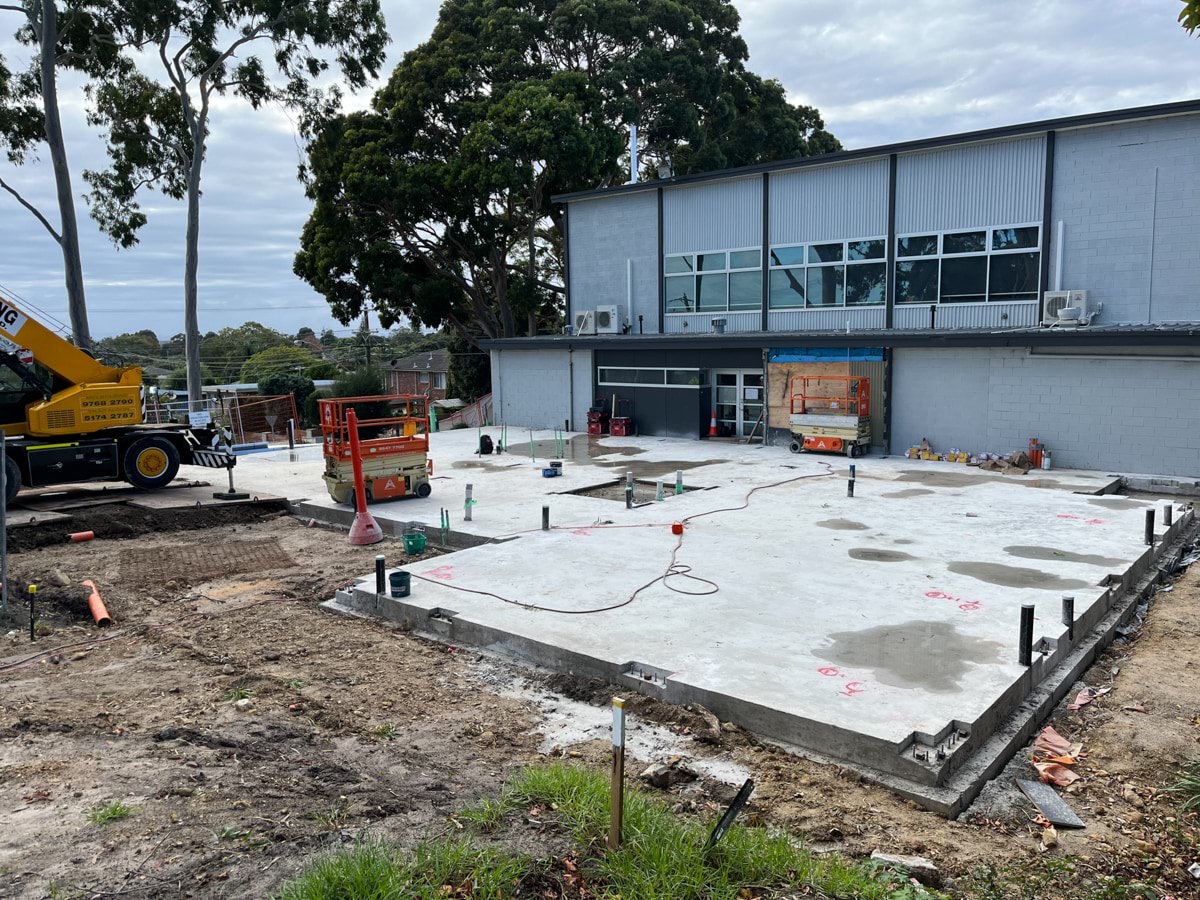 Frankston High School - upgrade and modernisation, Site progress - May 2023, food technology