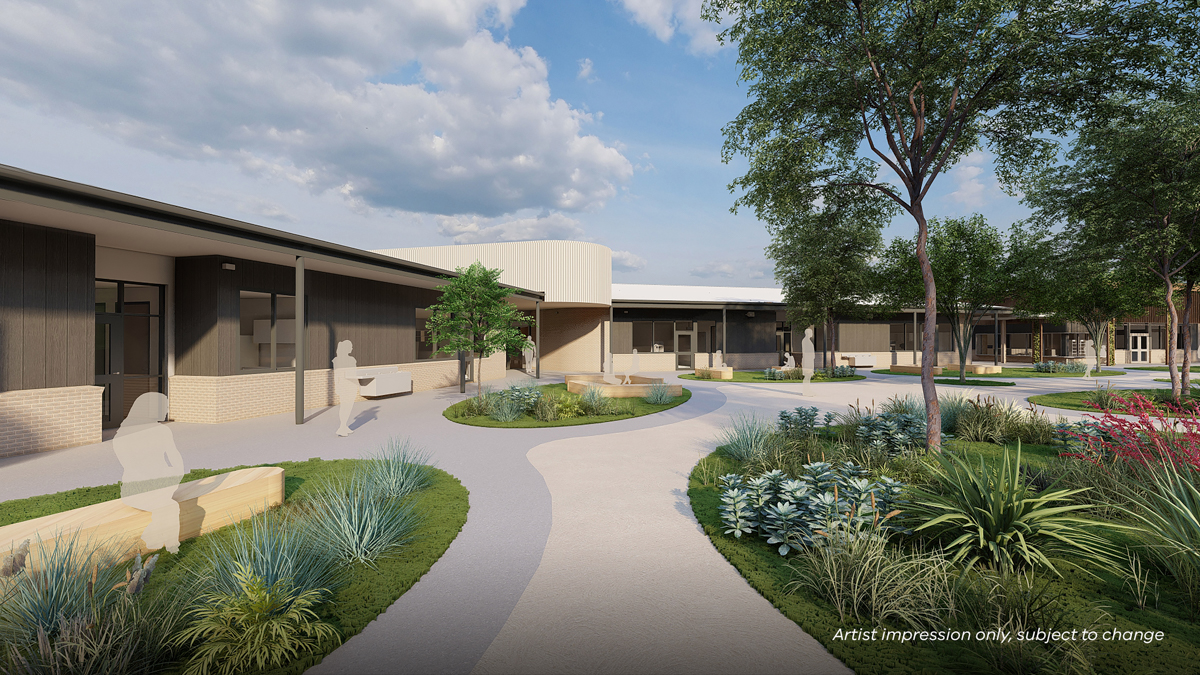 Lollypop Creek Specialist School (interim name) - illustrated render, Learning neighbourhood (classrooms)