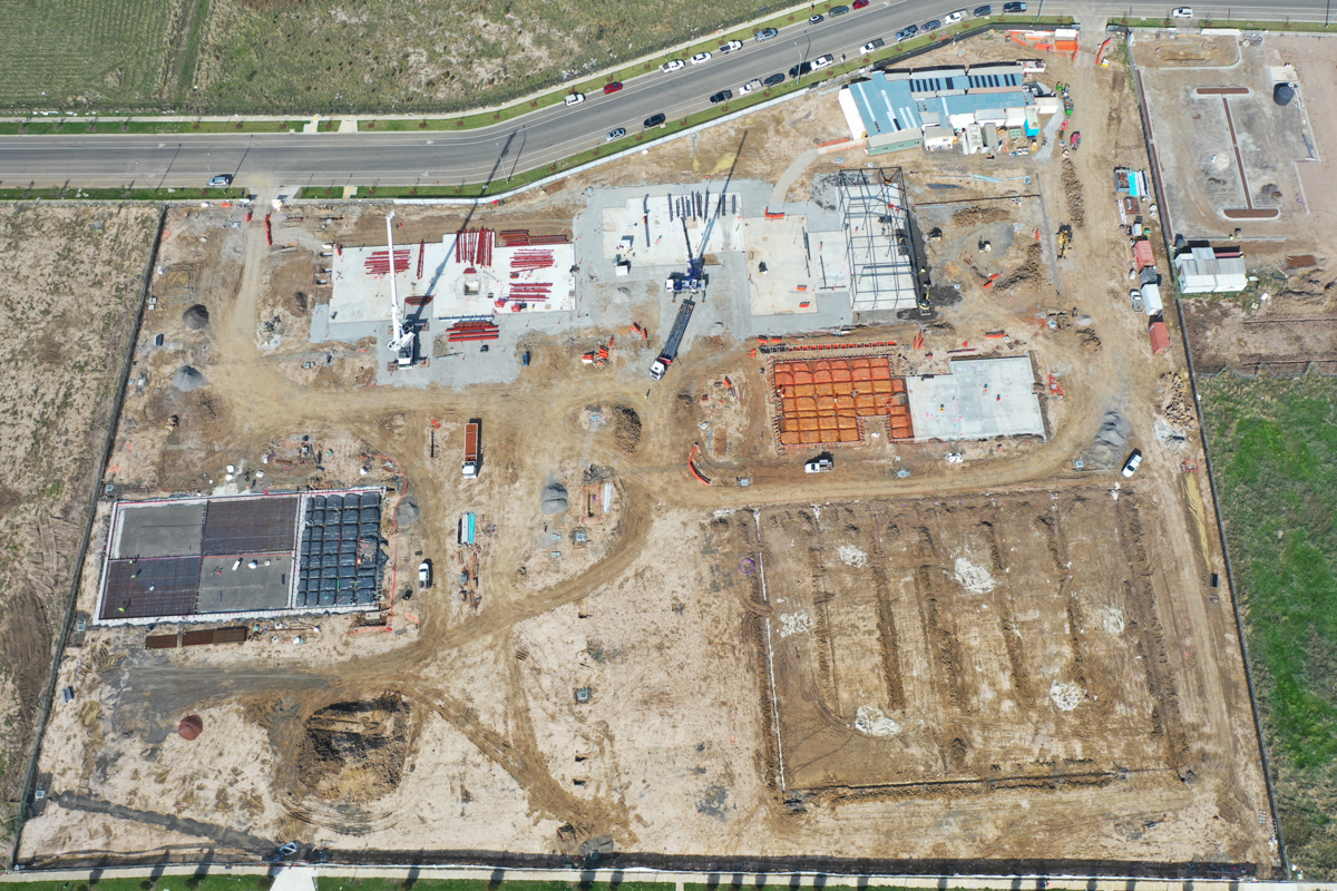 Merrifield South Primary School (interim name) - new school, Site progress - April 2023