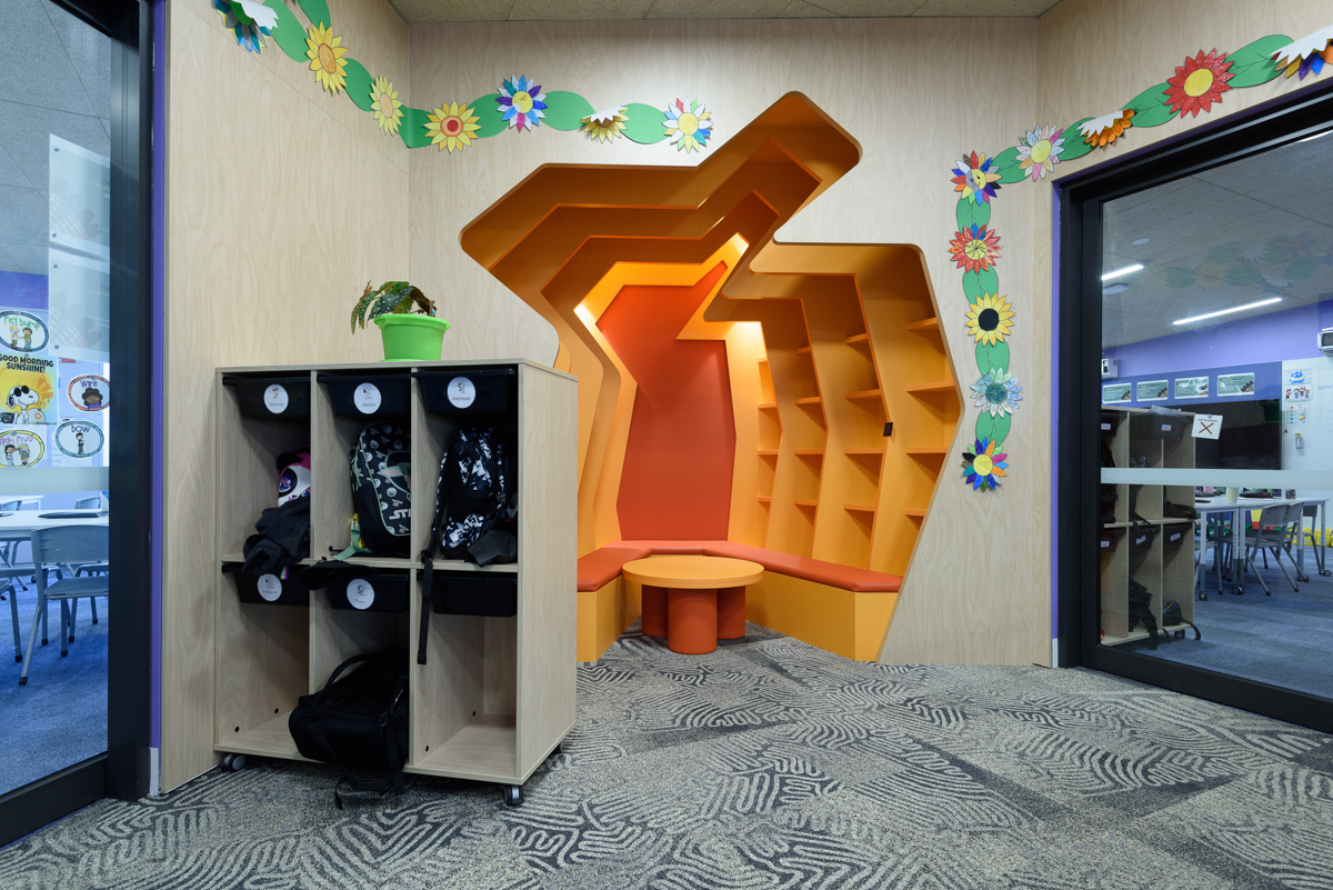  Nearnung Primary School - final photography, Completed school - learning neighbourhood (reading nook)