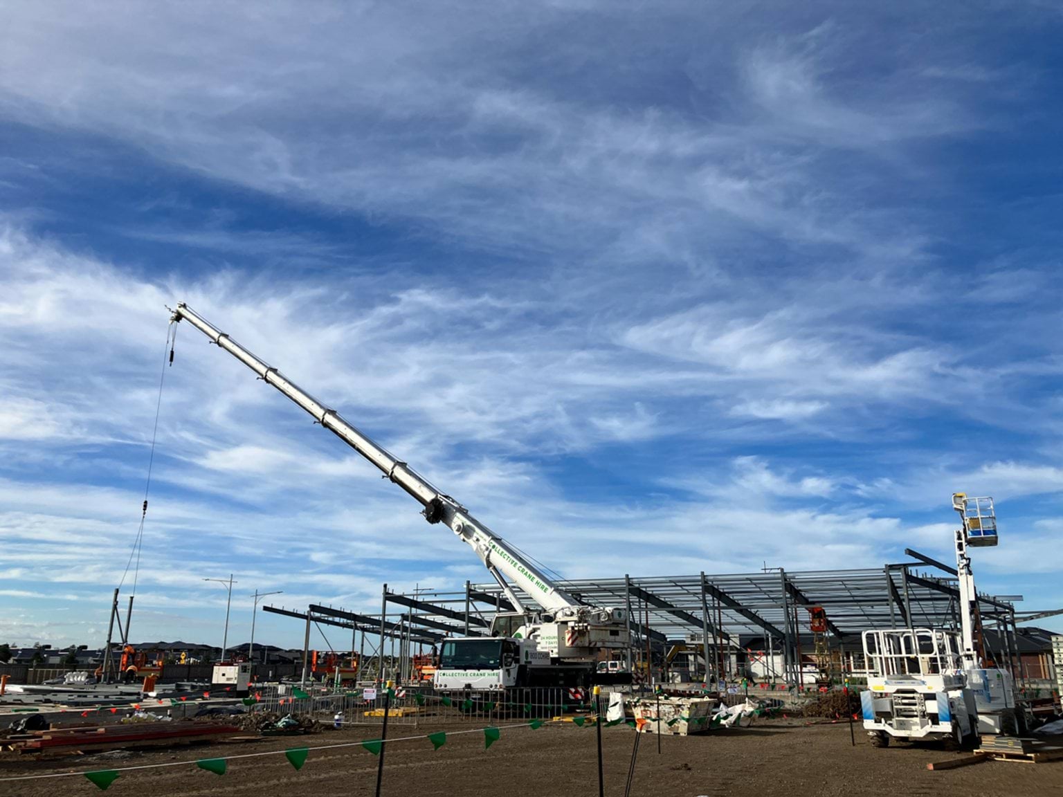 Riverdale Secondary School (interim name) - new school,  Site progress - April 2023, administration and library