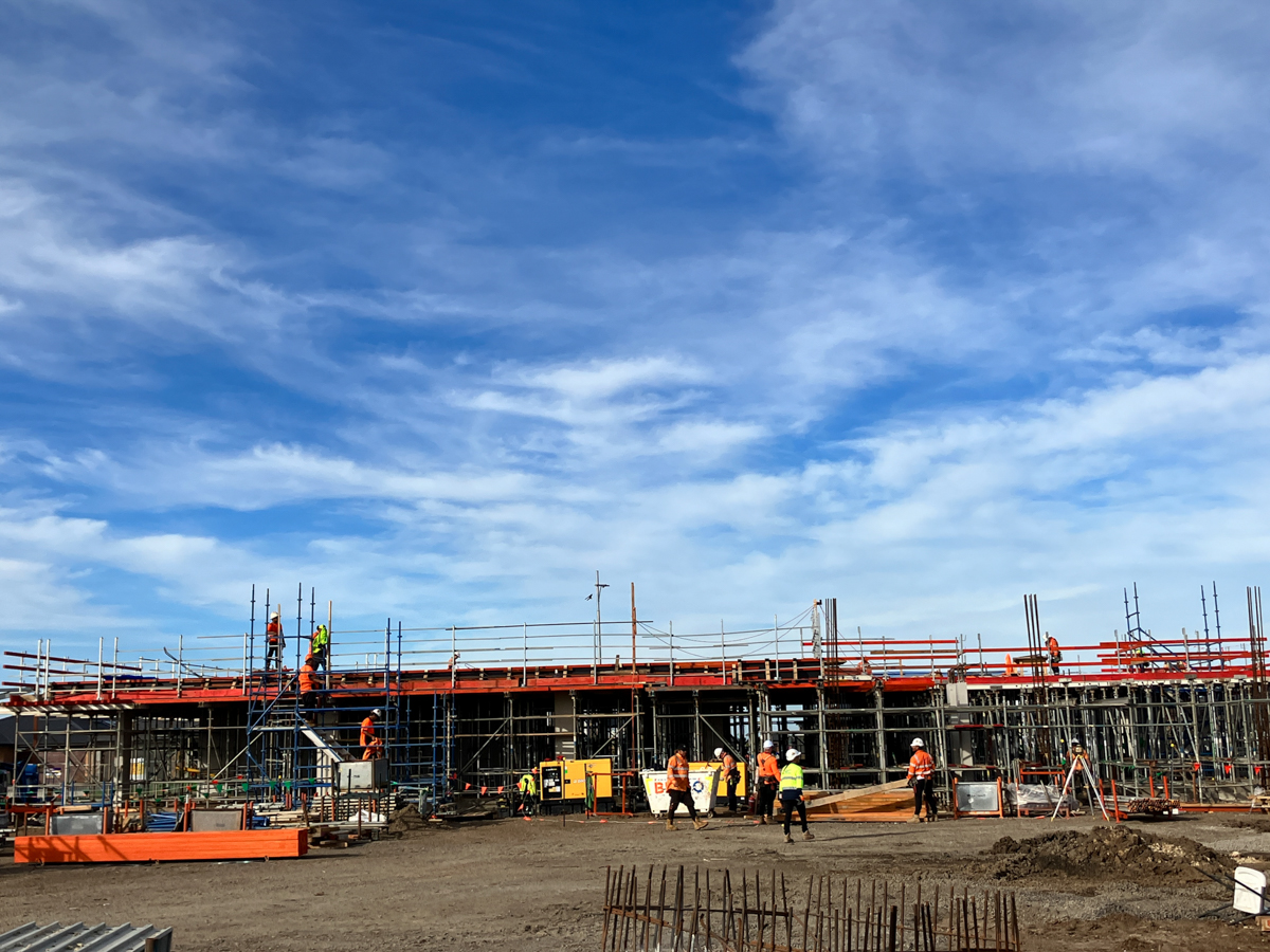 Riverdale Secondary School (interim name) - new school,  Site progress - April 2023, science and technology