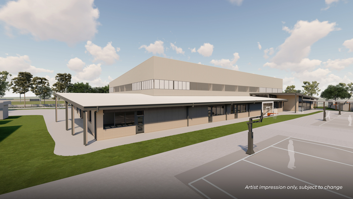 Riverdale Secondary School (interim name) - illustrated render, Community hub