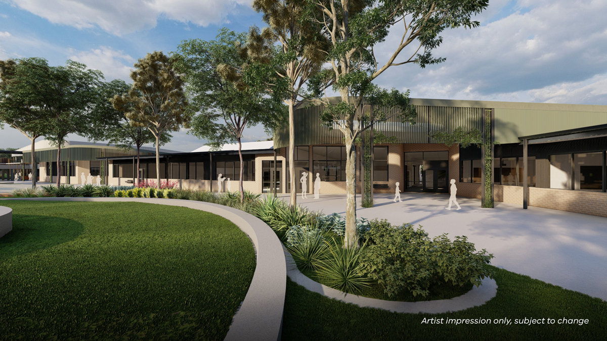 Riverdale Secondary School (interim name) - illustrated render, Learning neighbourhood (classrooms)