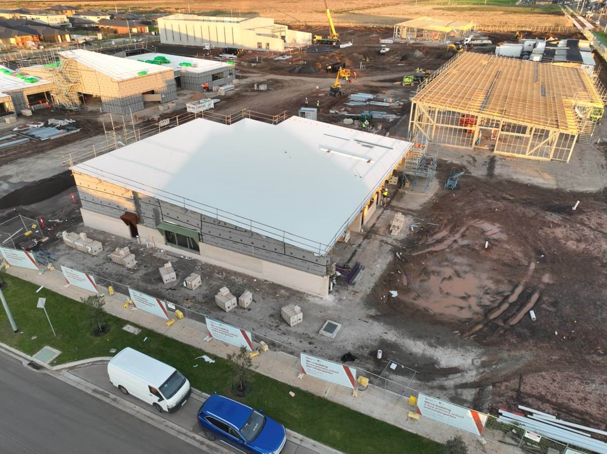 Tarneit North Primary School Kindergarten (interim name) - kindergarten on a school site, Site progress - May 2023