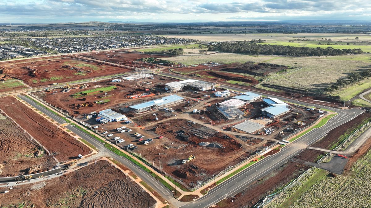 Aintree Secondary School (interim name) - new school, Site progress - June 2023