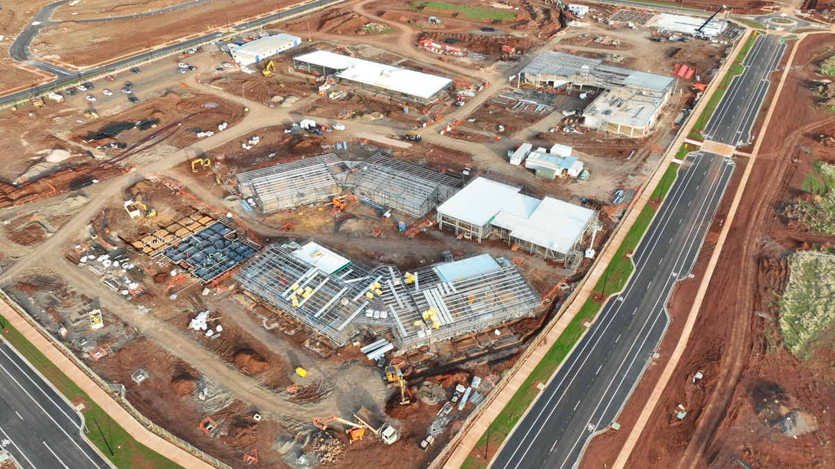 Aintree Specialist School (interim name) - new school, Site progress - May 2023