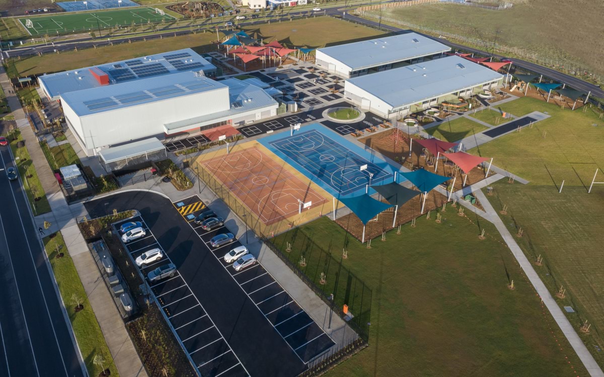 Donnybrook Primary School - new school, Completed school - aerial view