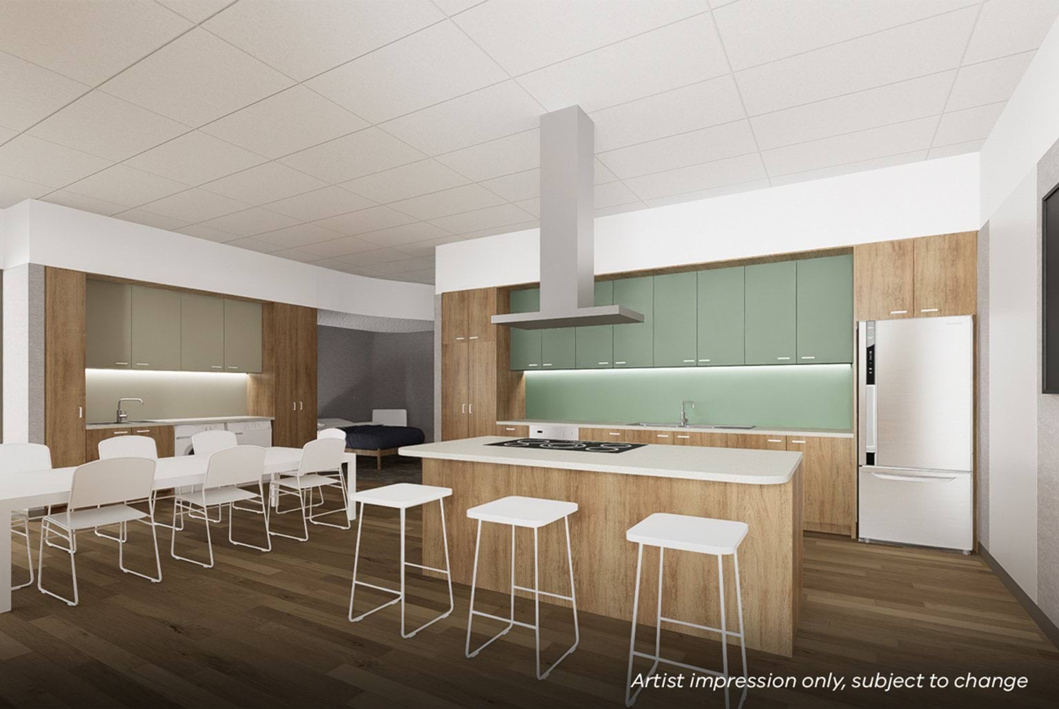East Gippsland Specialist School - illustrated render, Upgrade and modernisation - artist impression of the life skills