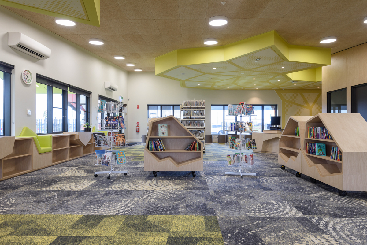 Lollypop Creek Primary School - new school, Completed school - library