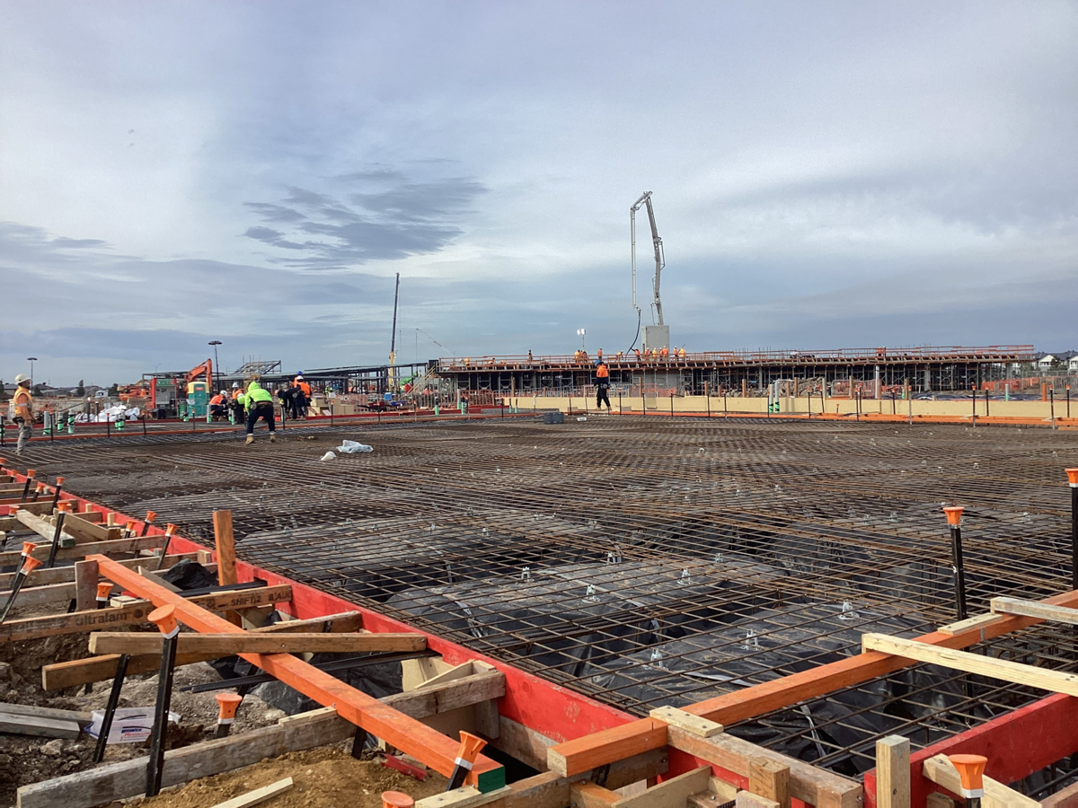 Lollypop Creek Secondary School (interim name) - new school, Site progress - May 2023, community hub