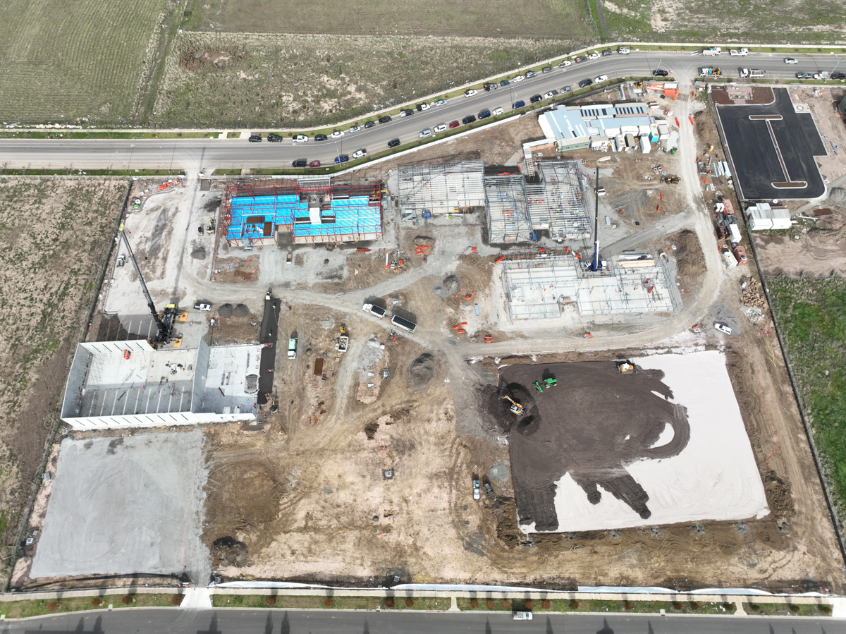 Merrifield South Primary School (interim name) - new school, Site progress - May 2023