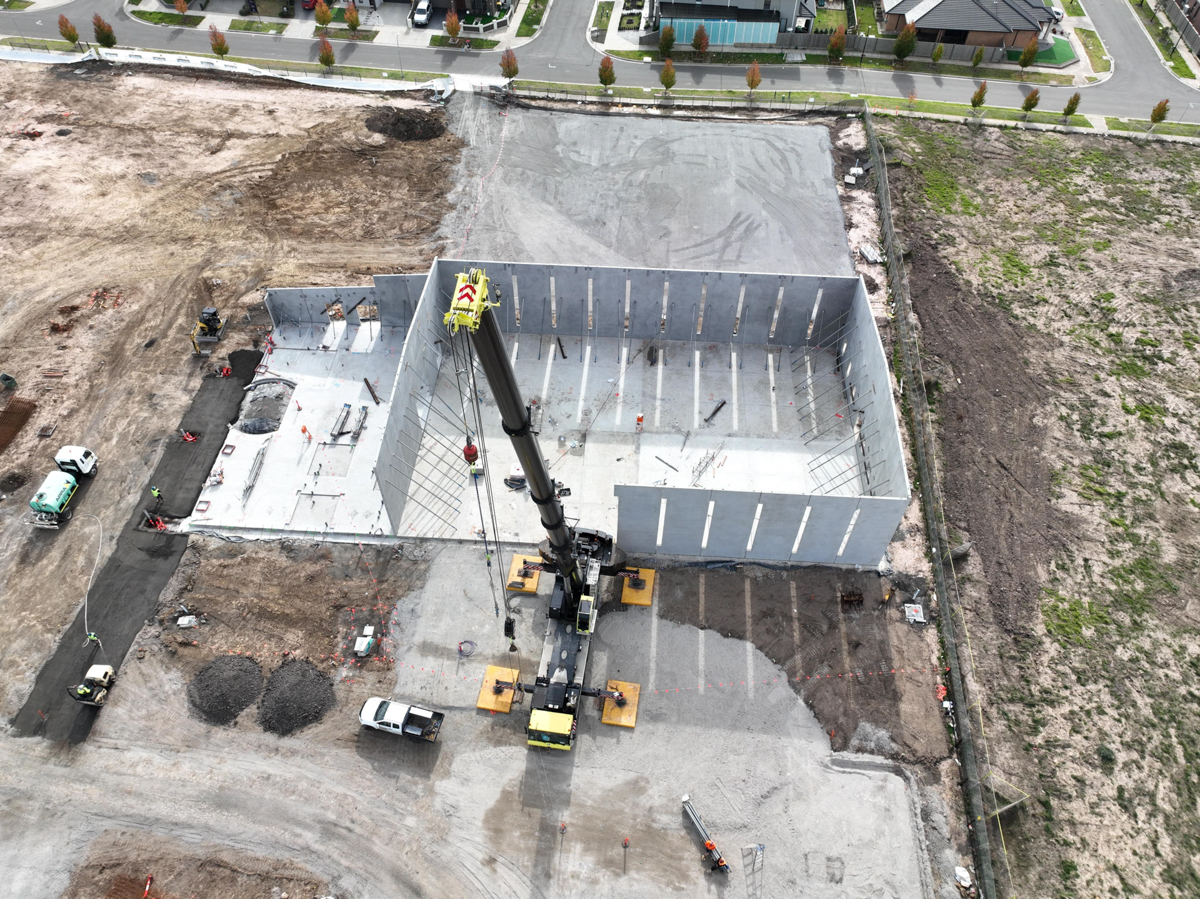 Merrifield South Primary School (interim name) - new school, Site progress - May 2023, community hub