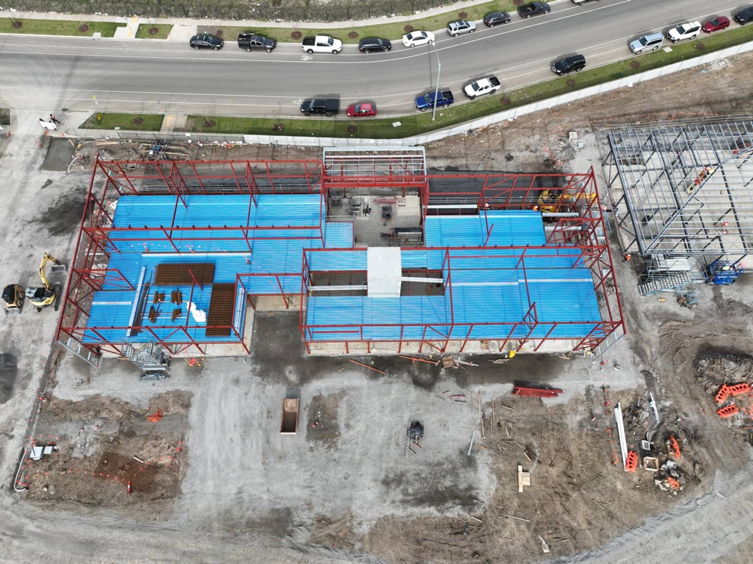 Merrifield South Primary School (interim name) - new school, Site progress - May 2023, learning neighbourhoods (classrooms)
