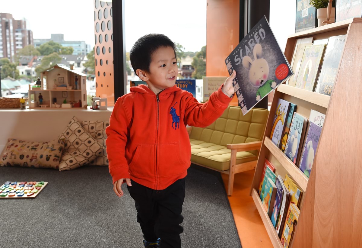 Molesworth Street Kindergarten - official opening, Children celebrating their new kindergarten