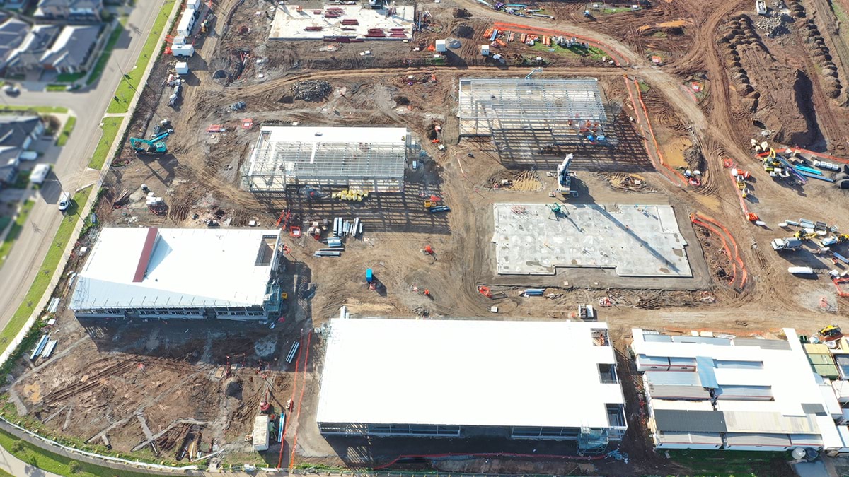 Truganina North Secondary School (interim name) - junior campus - new school, Site progress - June 2023