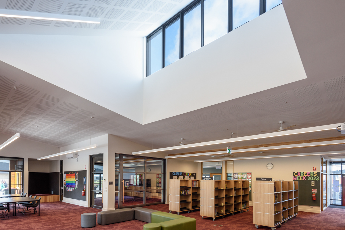 Wollert Secondary College - new school, Completed school - library