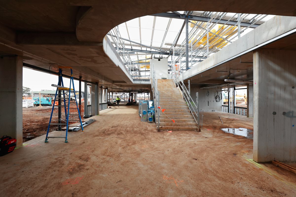 Aintree Secondary School (interim name) - new school, Site progress - July 2023