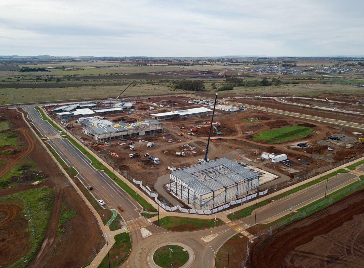 Aintree Secondary School (interim name) - new school, Site progress - July 2023