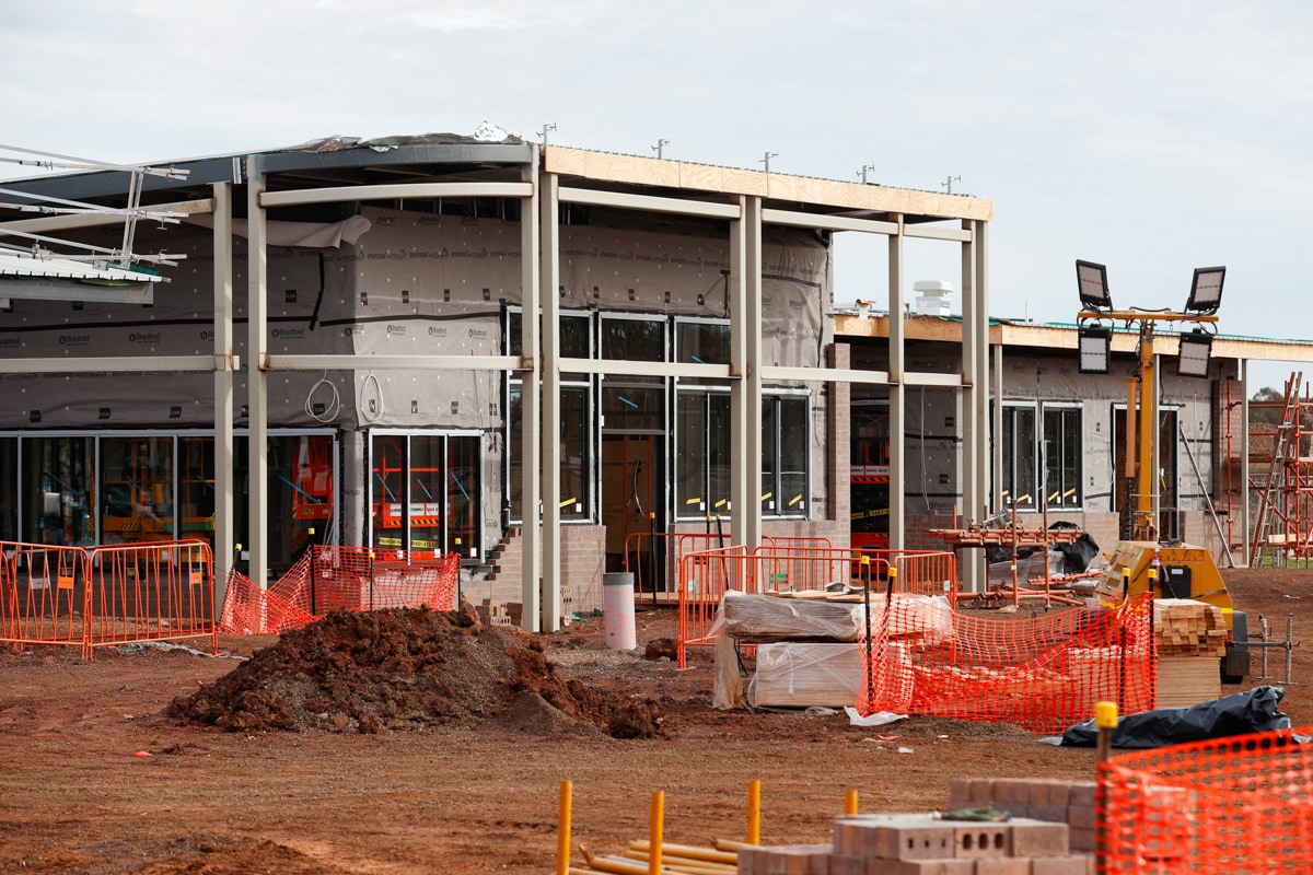 Aintree Specialist School (interim name) - new school, Site progress - July2023