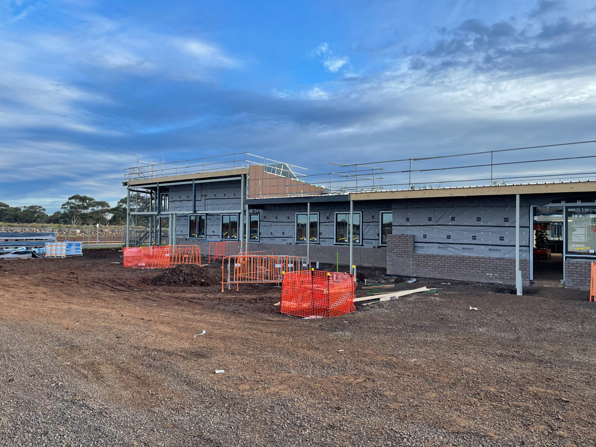 Aintree Specialist School (interim name) - new school, Site progress - June 2023, administration and library