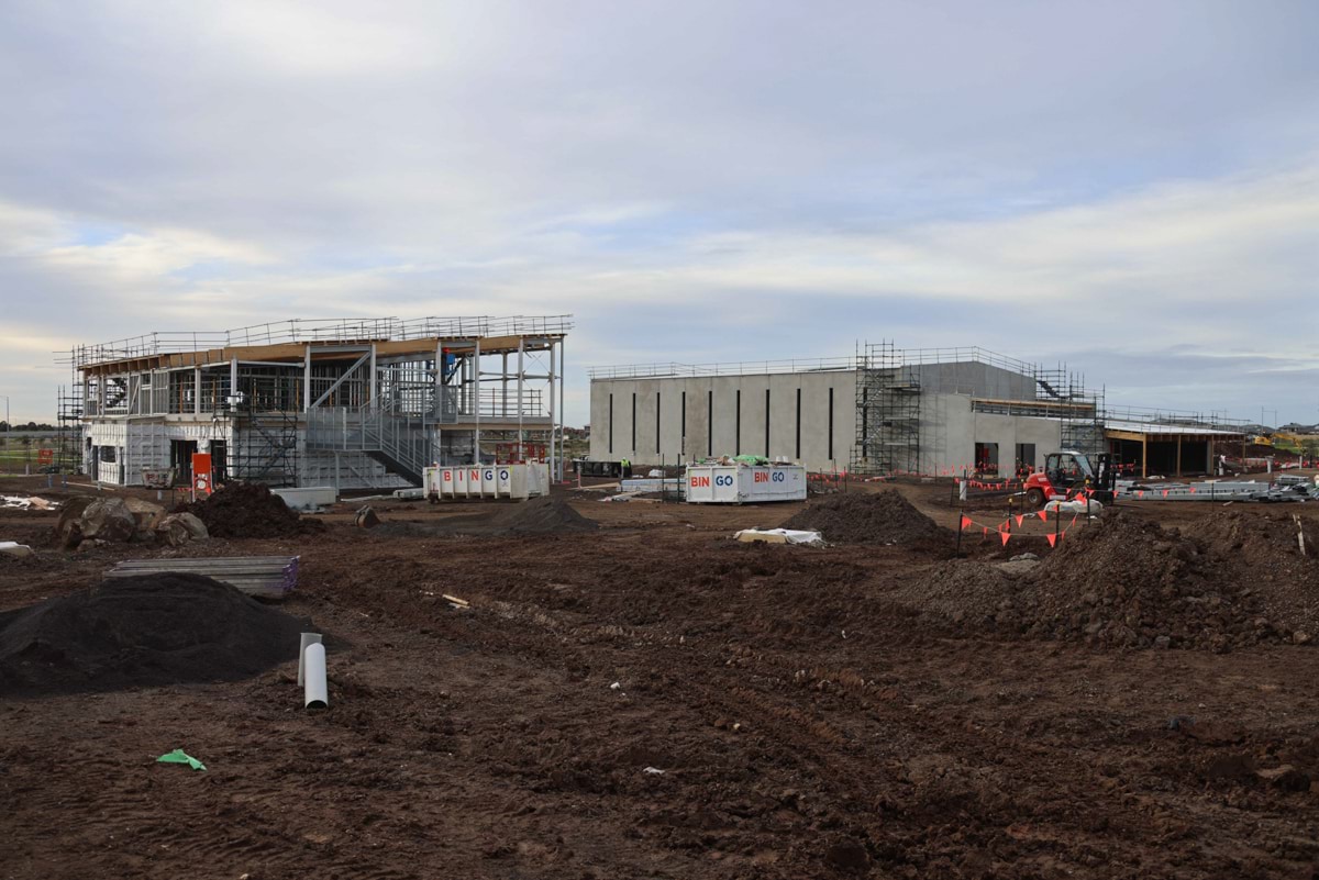 Black Forest East Primary School Kindergarten (interim name) - kindergarten on a school site, Site progress - July 2023