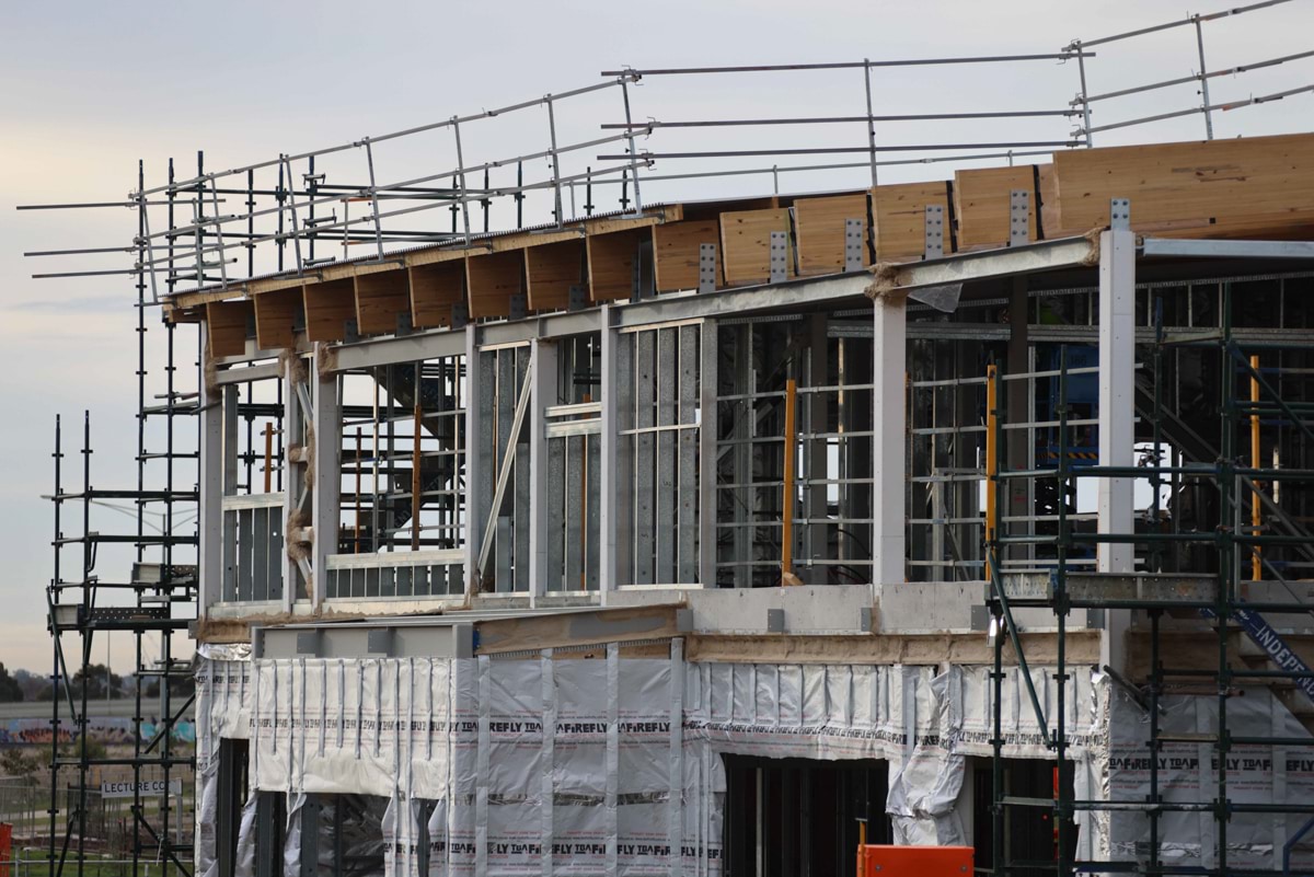 Black Forest East Primary School Kindergarten (interim name) - kindergarten on a school site, Site progress - July 2023