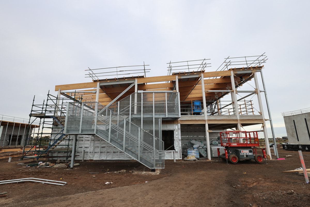 Black Forest East Primary School Kindergarten (interim name) - kindergarten on a school site, Site progress - July 2023