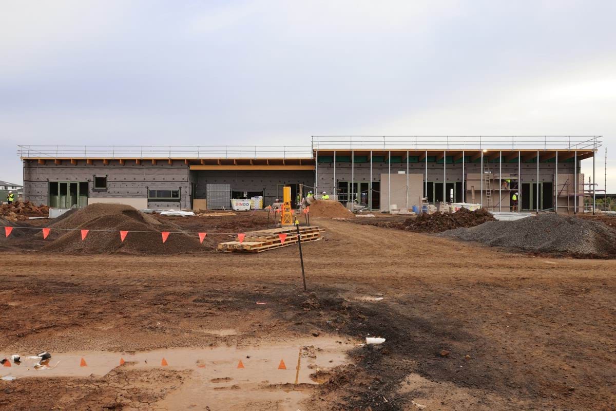 Black Forest East Primary School (interim name) - new school, Site progress - July 2023