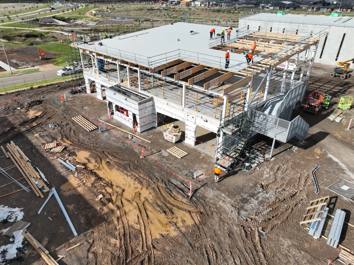 Black Forest East Primary School Kindergarten (interim name) - kindergarten on a school site, Site progress - June 2023