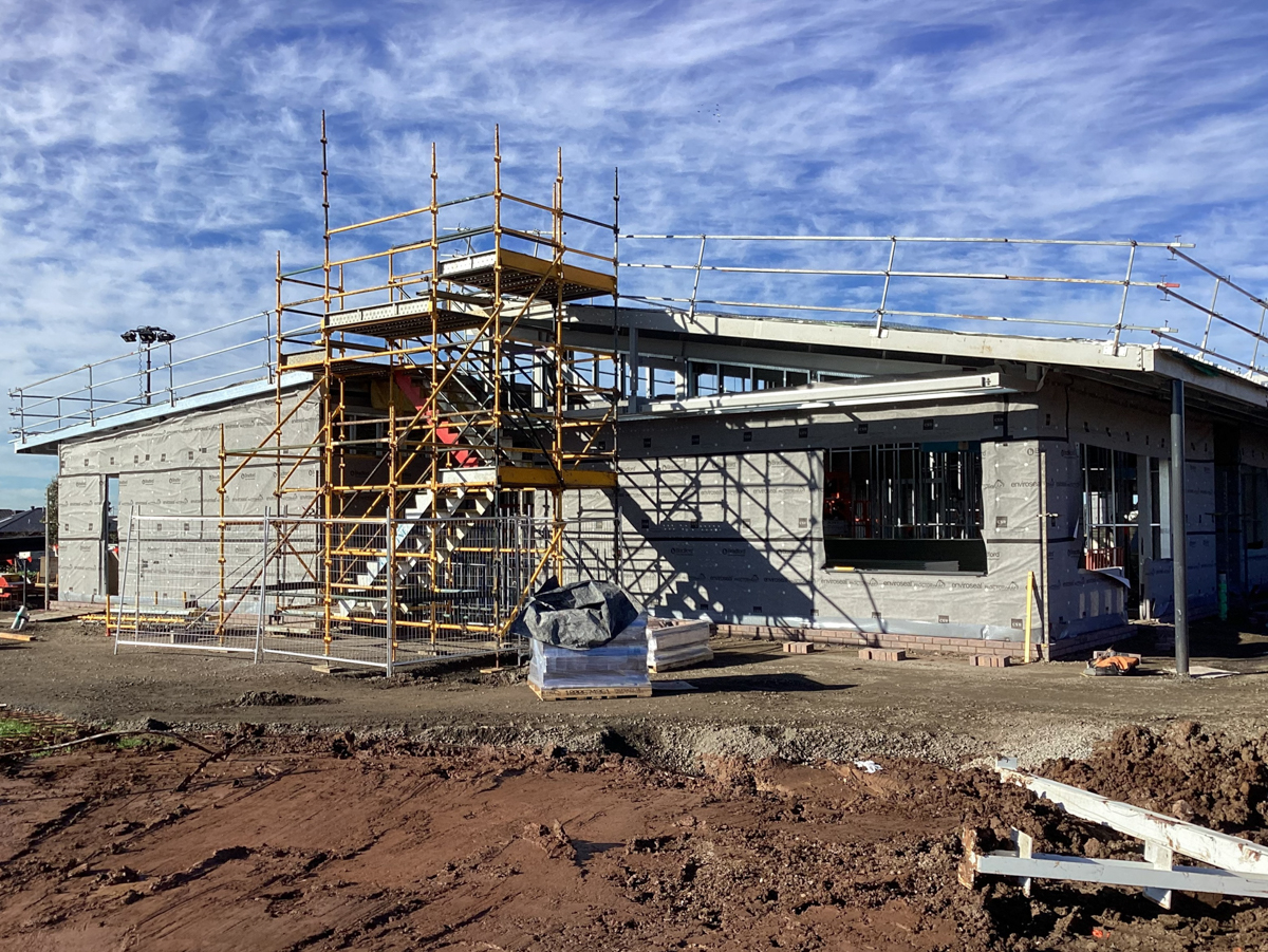 Lollypop Creek Specialist School (interim name) - new school, Site progress - June 2023, learning neighbourhood (classrooms)