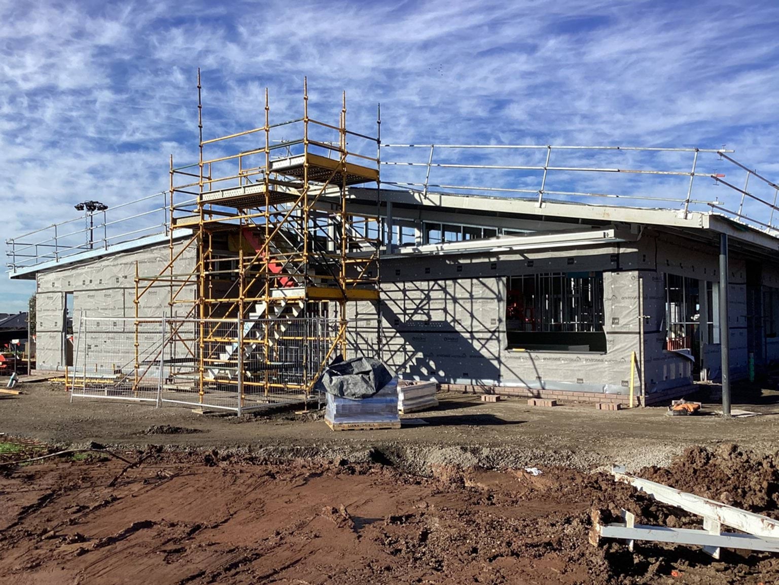 Lollypop Creek Specialist School (interim name) - new school, Site progress - June 2023, learning neighbourhood (classrooms)