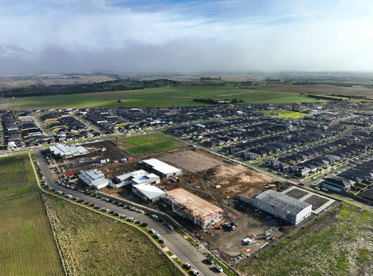 Merrifield South Primary School (interim name) - new school, Site progress - July 2023