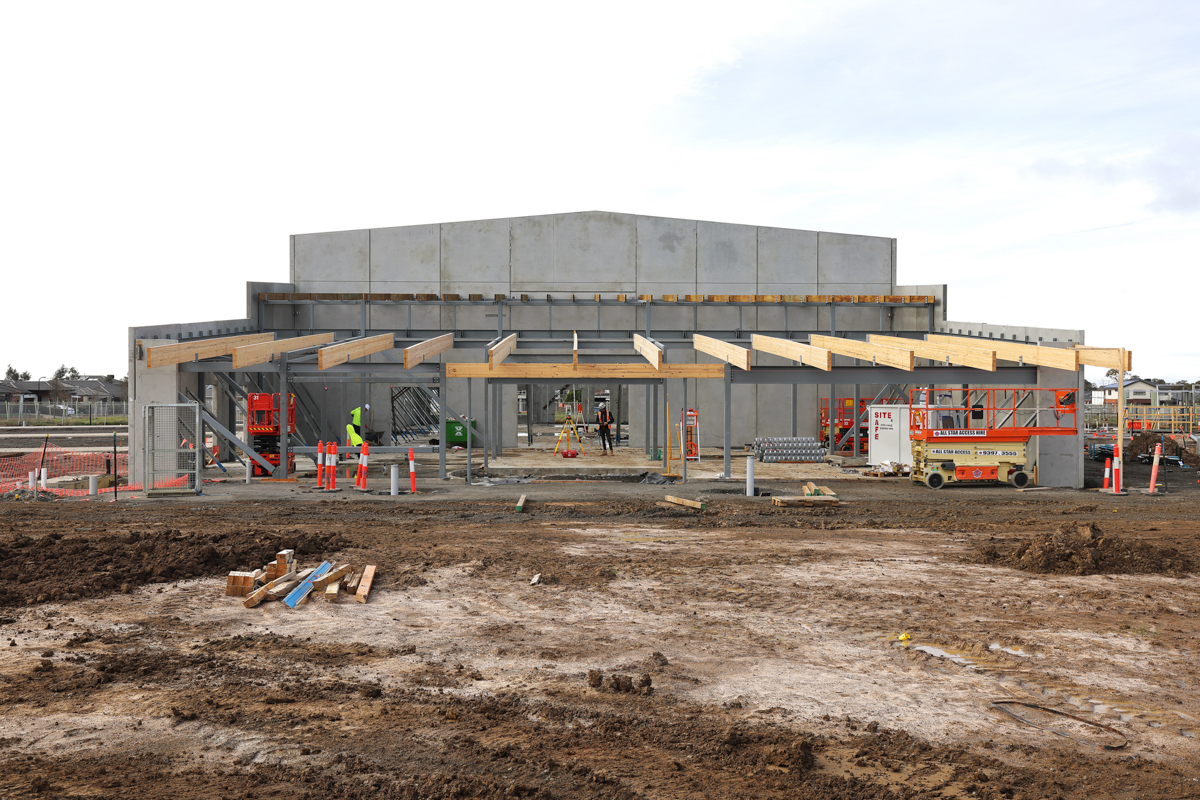 Merrifield South Primary School (interim name) - new school, Site progress - July 2023