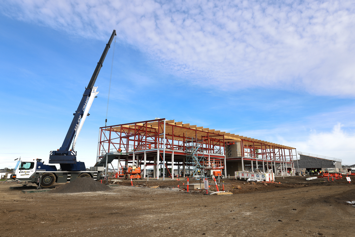 Merrifield South Primary School (interim name) - new school, Site progress - July 2023